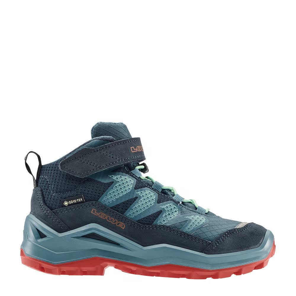 Lowa MADDOX PRO GTX MID VC JR Kinder Wanderschuhe High navy/rauchblau