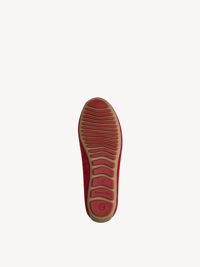 Tamaris Ledermoccassin Damen rot