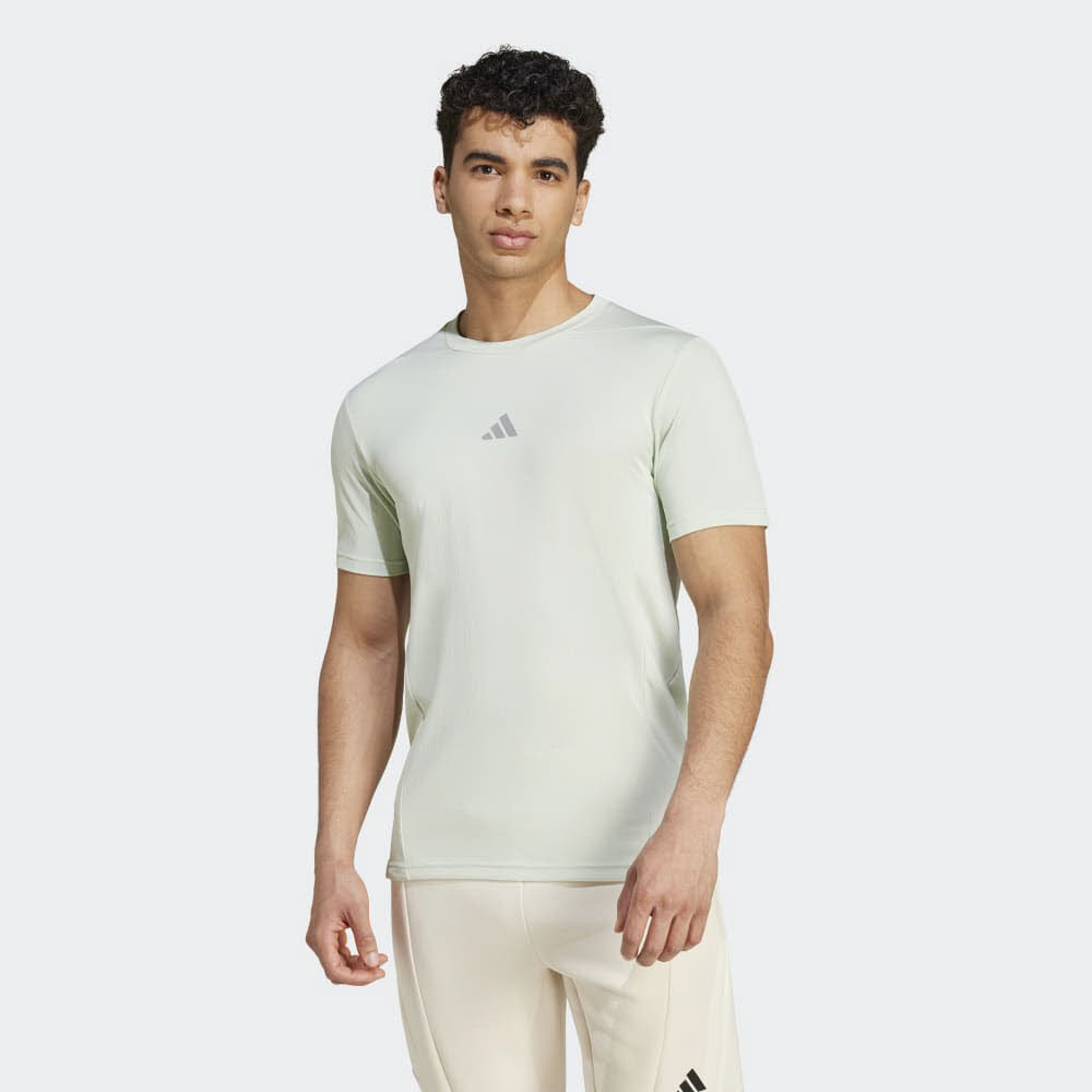 adidas DESIGNED FOR TRAINING HIIT WORKOUT HEAT.RDY Herren T-Shirt Funktionsshirt grün