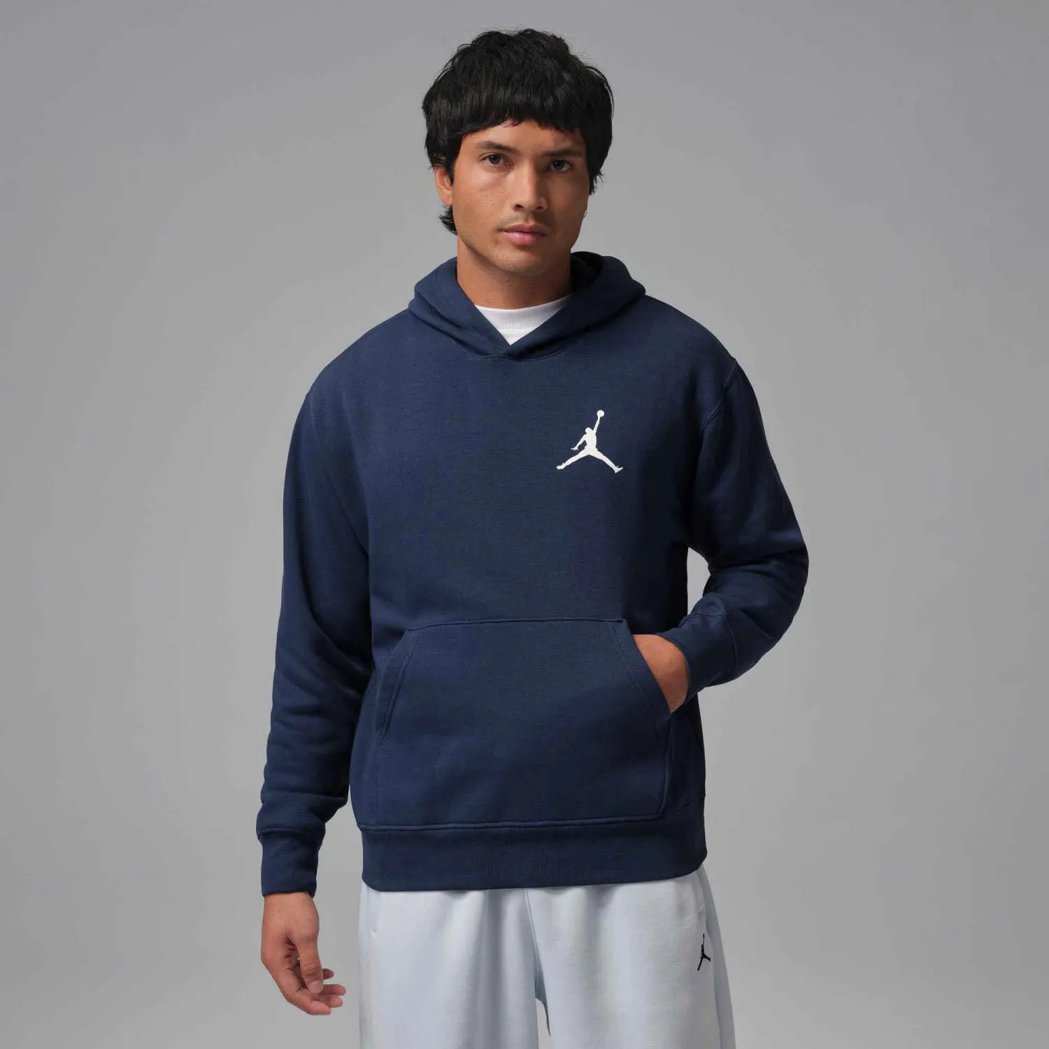 Nike J JUMPMAN FLC PO 2 Herren Hoodie Kapuzenpullover blau