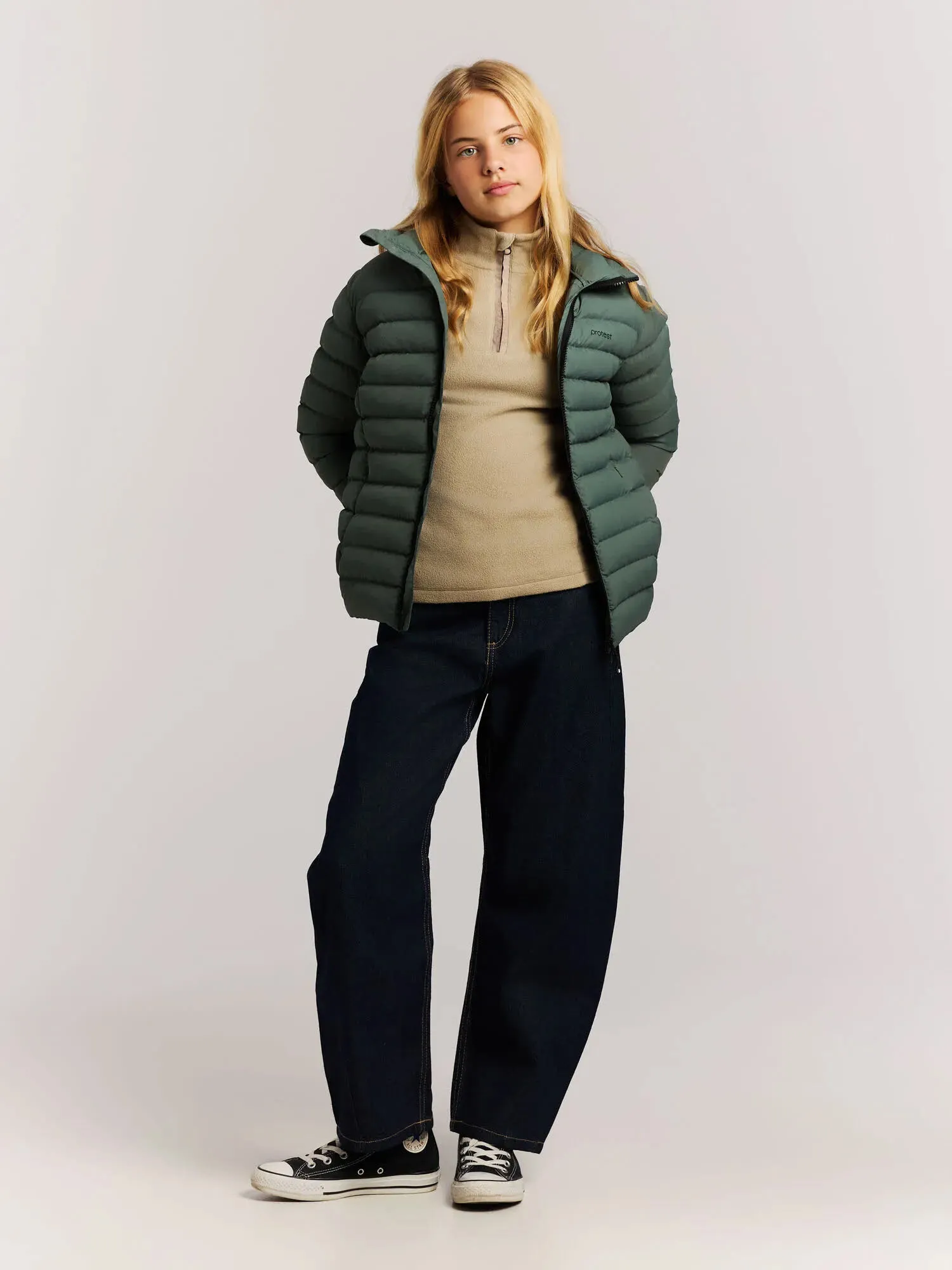 PROTEST PRTDylans JR snowjacket Kinder Ski-/Snowboardjacke grün