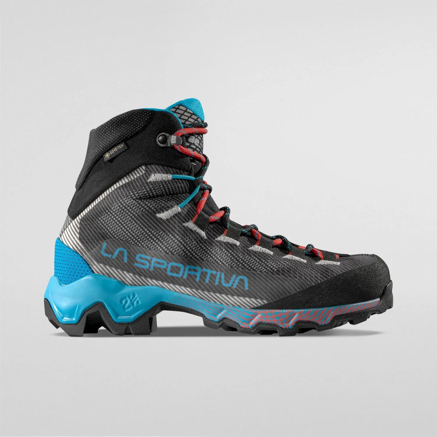 La Sportiva Aequilibrium Hike GTX Damen Wanderschuhe Carbon/Malibu Blue