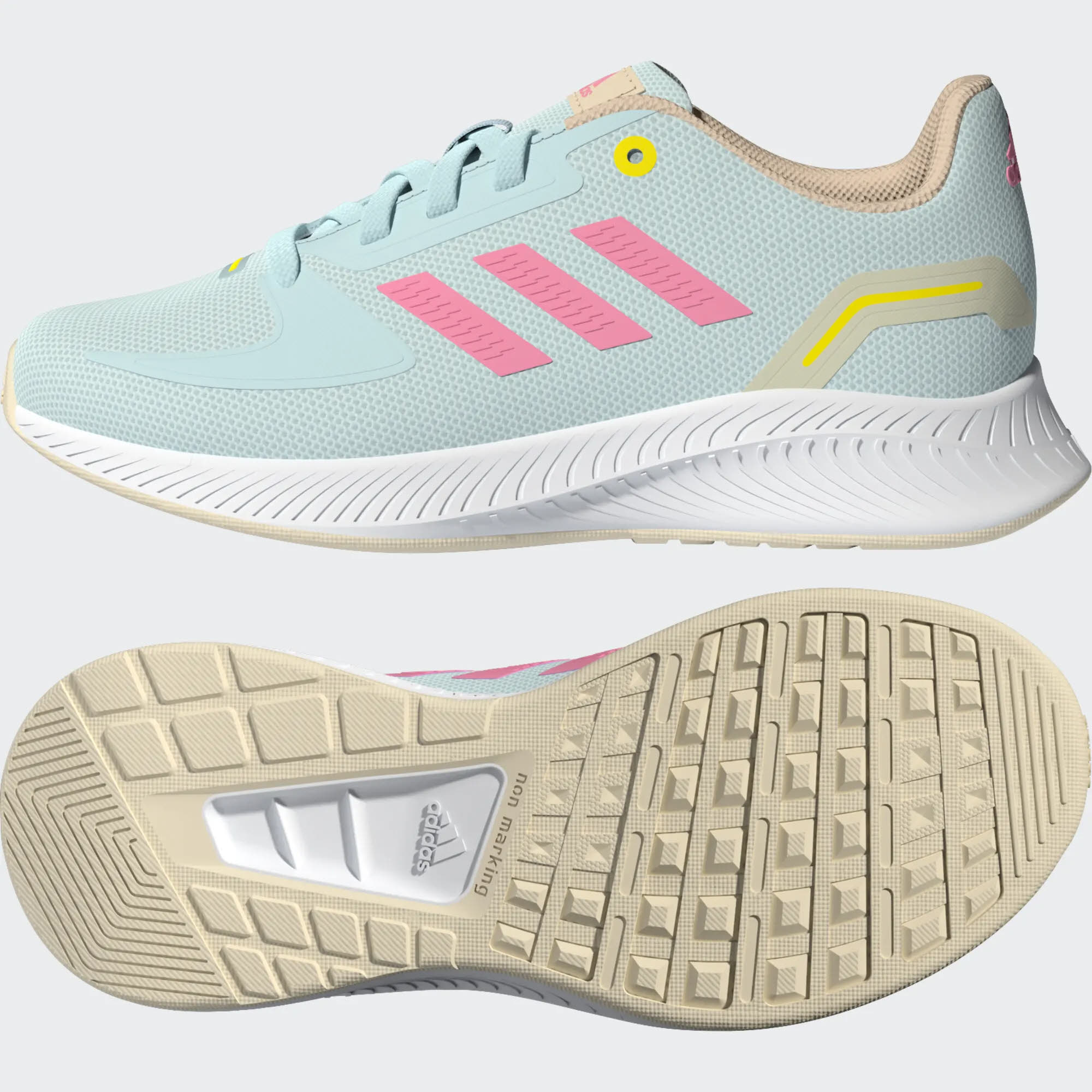 adidas RUNFALCON 2.0 K Mädchen Laufschuh Sport Freizeit blau