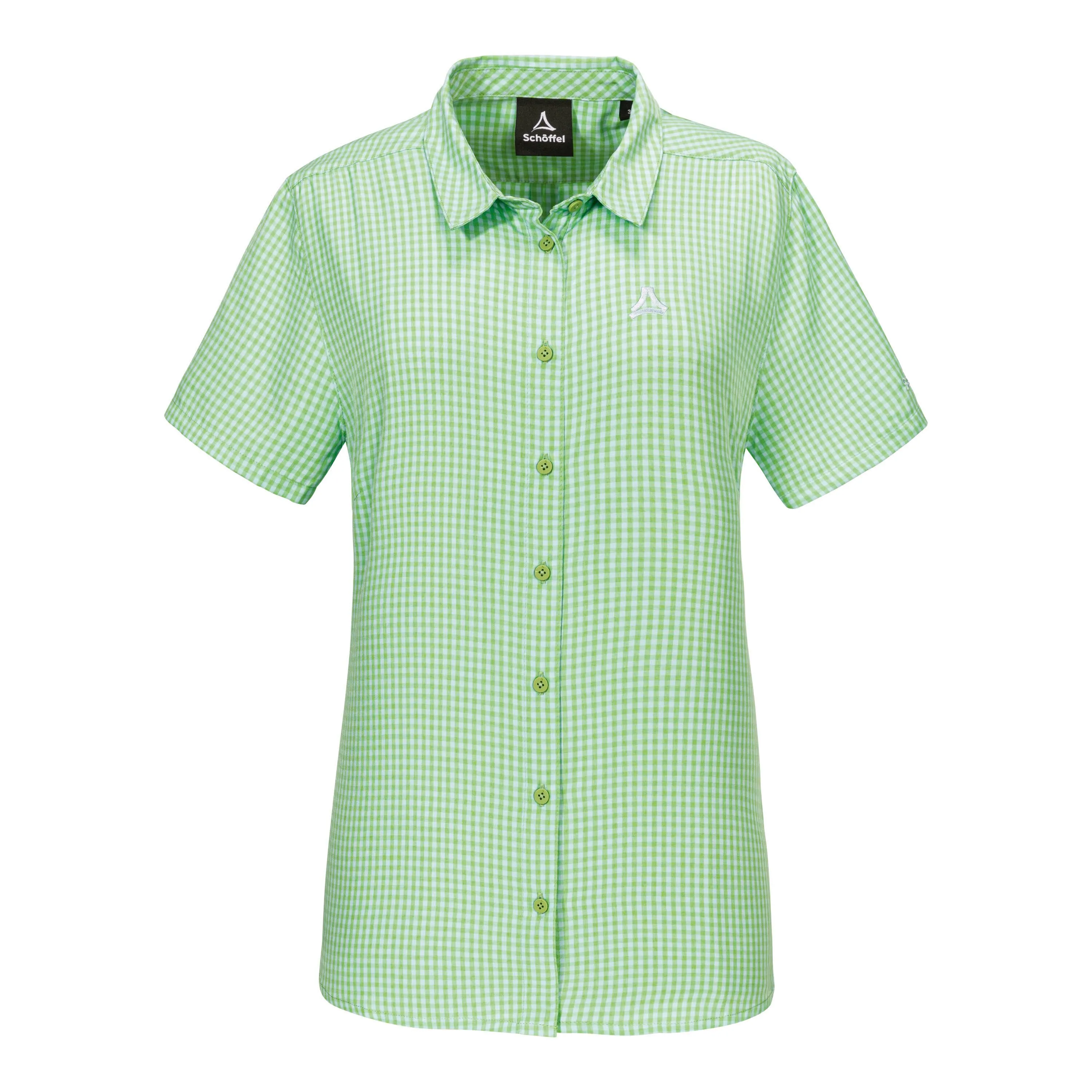 Schöffel Hiking CIRC Blouse Style Dalfoss Damen Wanderbluse Kurzarmbluse grün