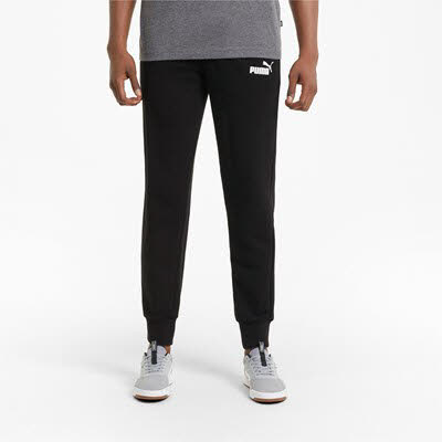 Puma Essentials Logo Sweatpants Jogginghose Herren schwarz NEU