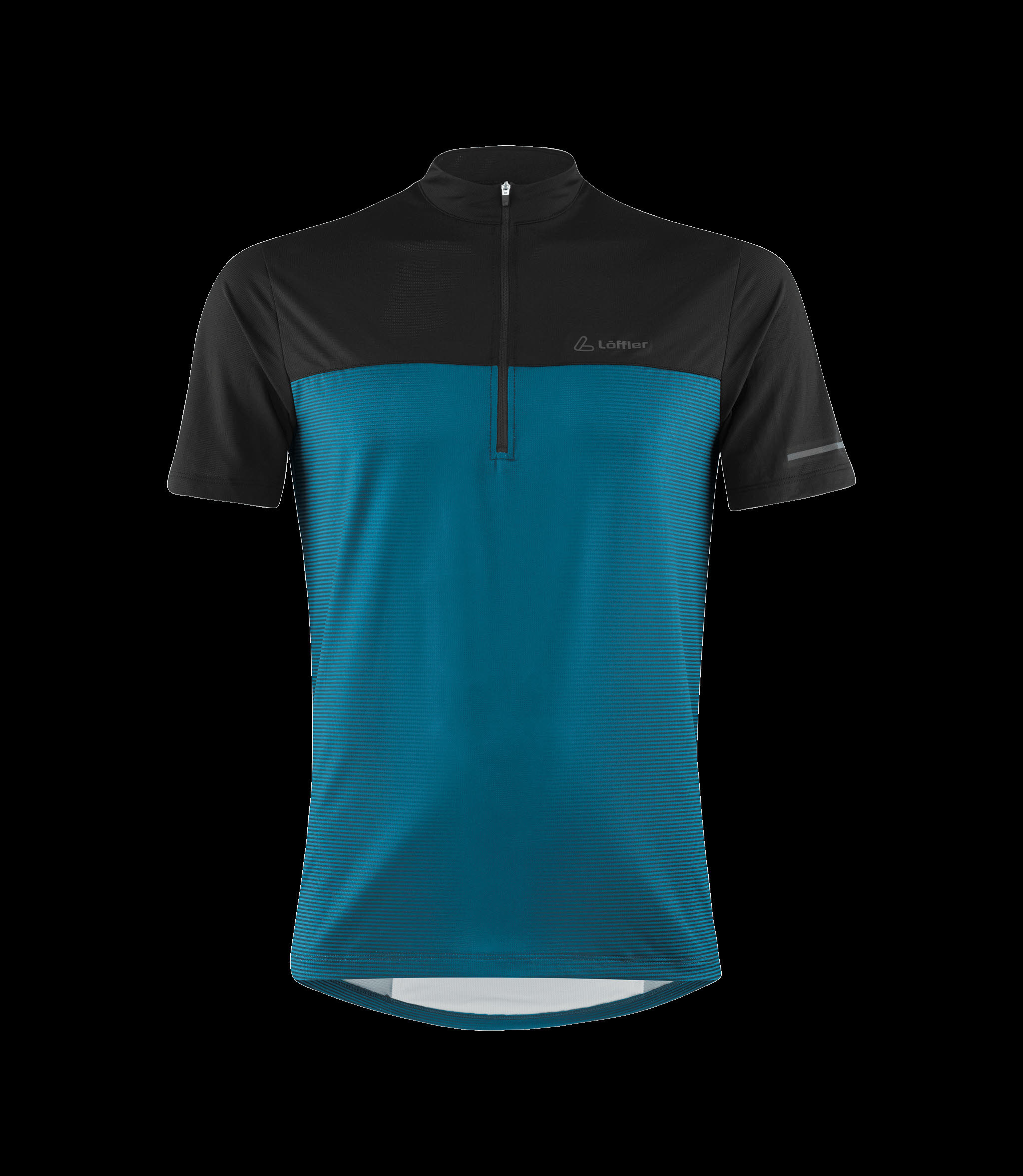 Löffler BIKE SHIRT HZ GLOW Radsport-Trikot Fahrradtrikot Herren blau