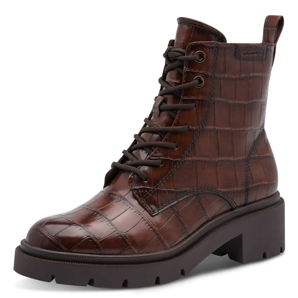 Tamaris Damen Stiefel Stiefelette braun
