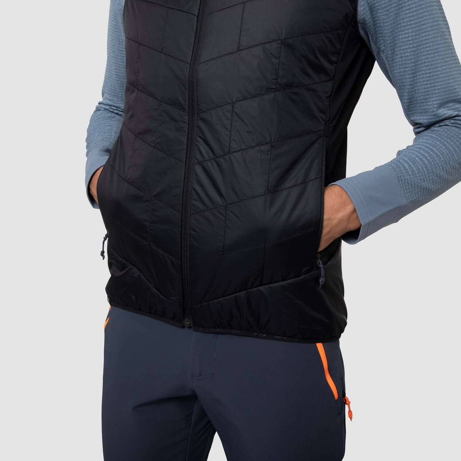 Salewa ORTLES HYBRID Herren alpine Weste ärmellos wetterfest Bergsport Freizeit schwarz  NEU