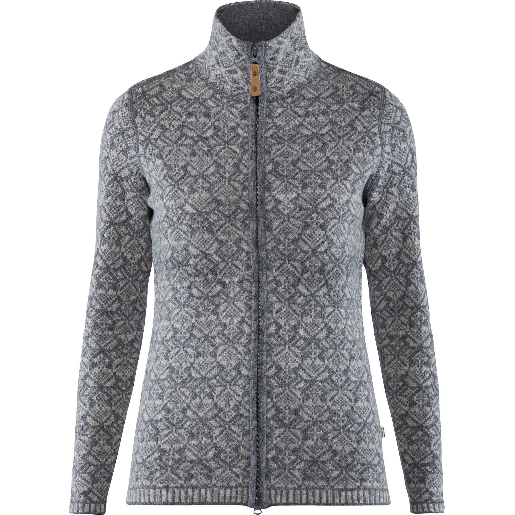 Fjällräven Snow Cardigan W Damen Strickjacke Midlayer Outdoorweste grey NEU