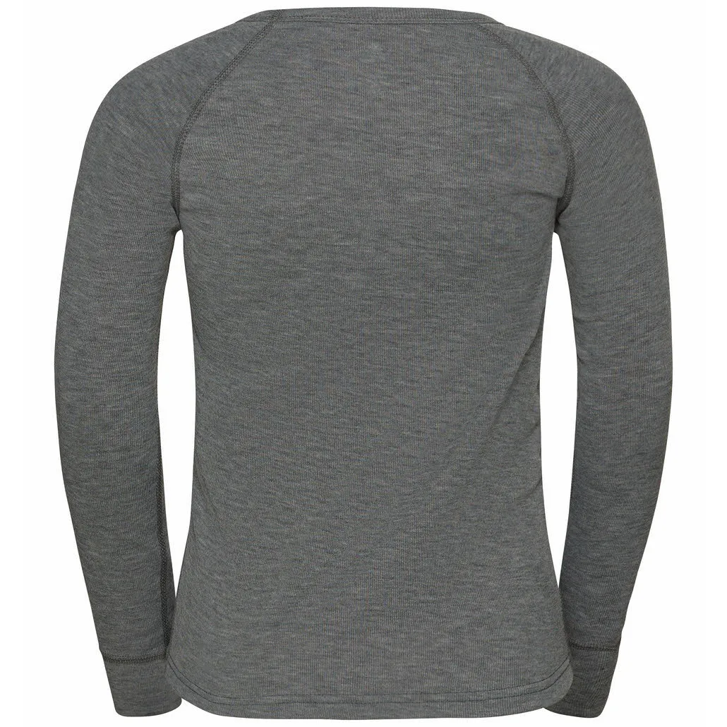 Odlo Active Warm Baselayer Jungen Unterhemd lang Thermounterwäsche grau