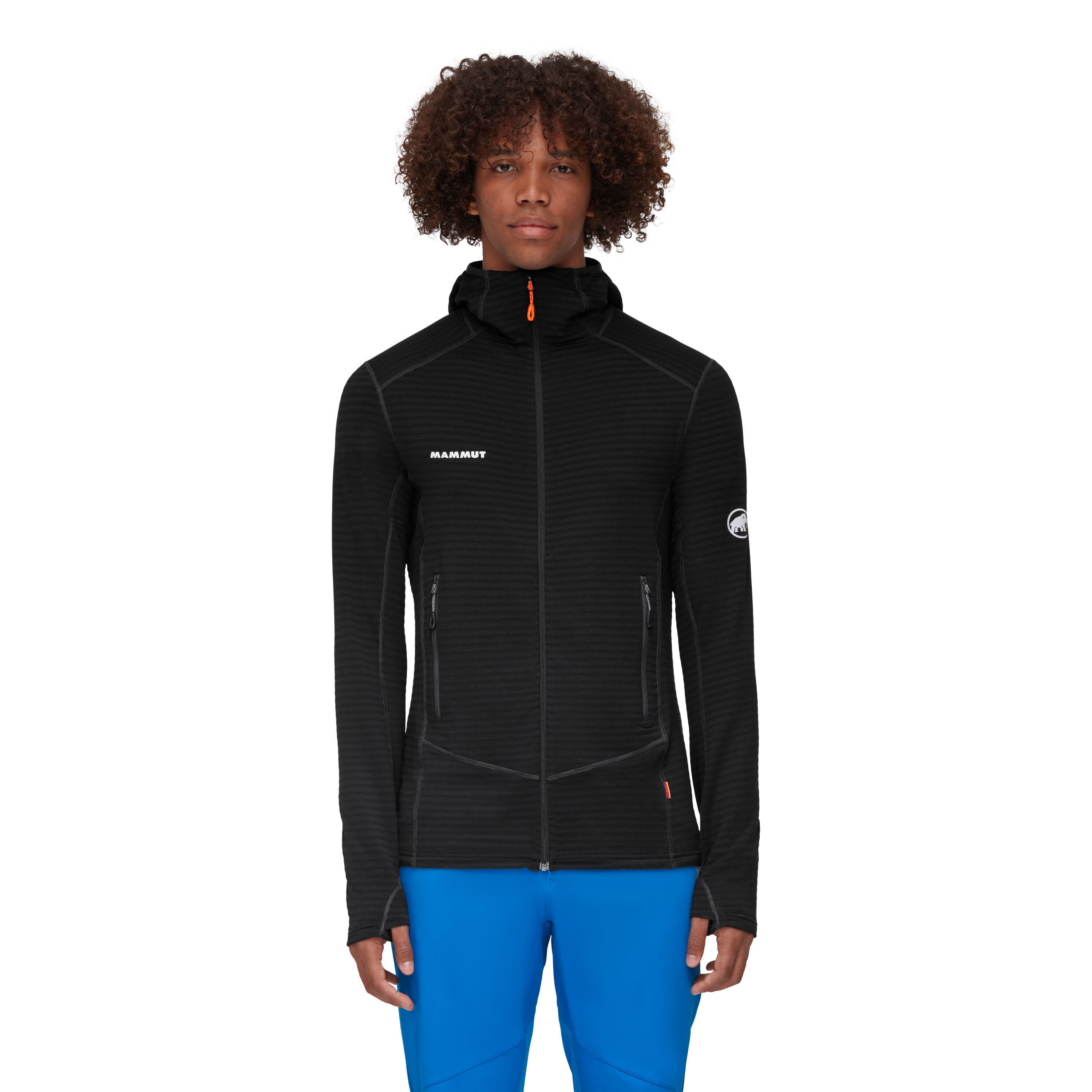 Mammut Taiss Light ML Hooded Jacket Fleecejacke Leicht Warm Herren Schwarz