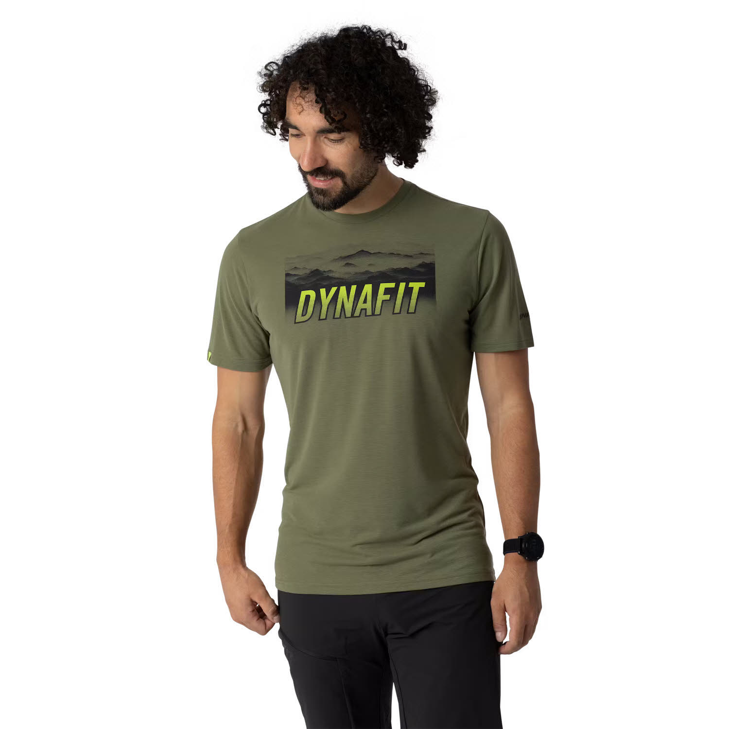 Dynafit TRANSALPER GRAPHIC S/S TEE M Herren T-Shirt Funktionsshirt military green