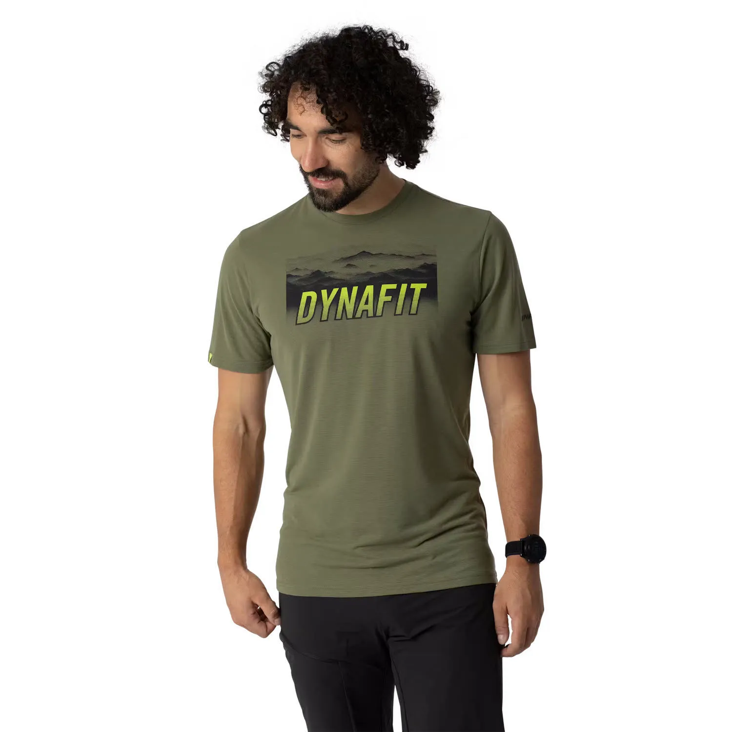 Dynafit TRANSALPER GRAPHIC S/S TEE M Herren T-Shirt Funktionsshirt military green