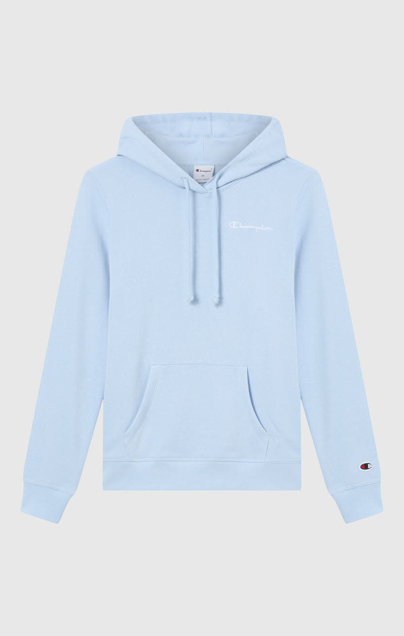 Champion HOODED SWEATSHIRT Damen Hoddie Kapuzenpullover hellblau