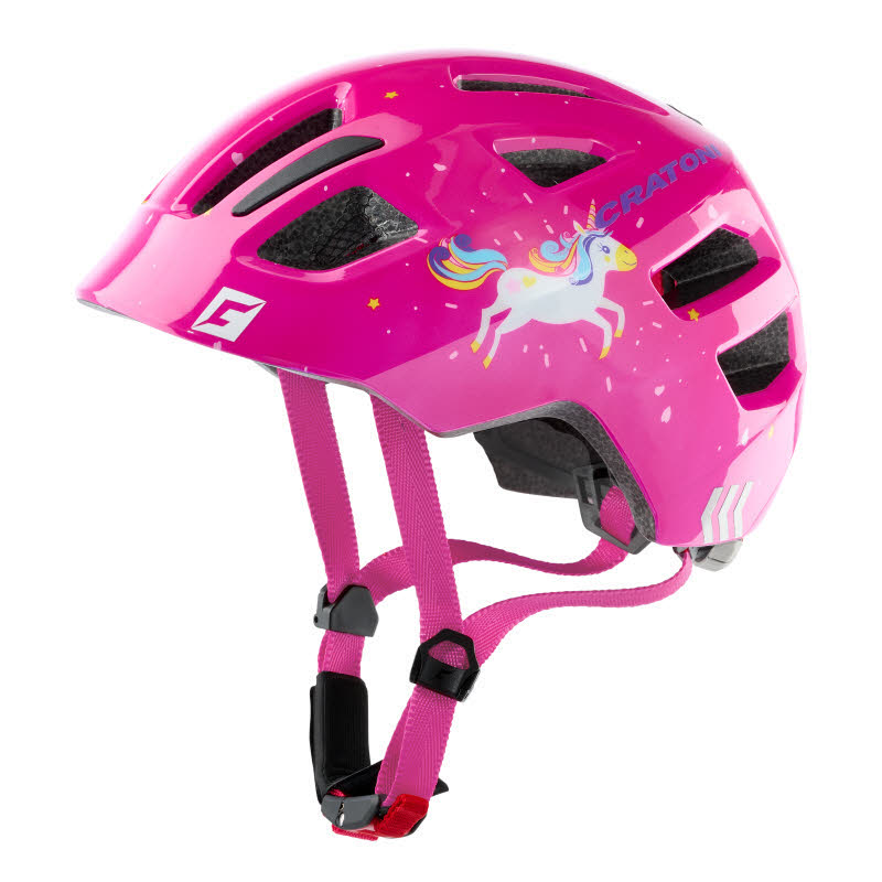 Cratoni Maxster Mädchen Fahrradhelm Radhelm unicorn pink glossy