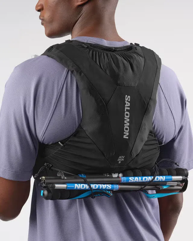 Salomon ADV Skin 5 Laufweste mit Flasks Unisex schwarz