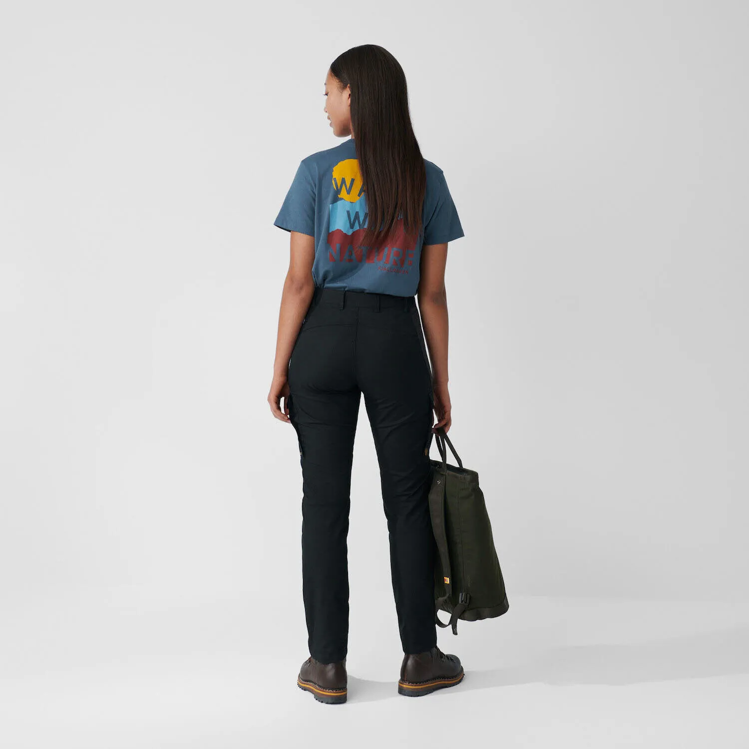 Fjällräven Stina Trousers Outdoor-Hose Wasserabweisend PFC-frei Damen Schwarz