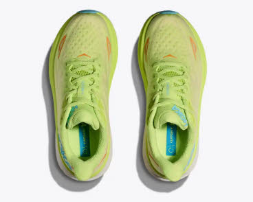 Hoka Clifton 9 Laufschuhe Joggingschuhe Damen hellgrün