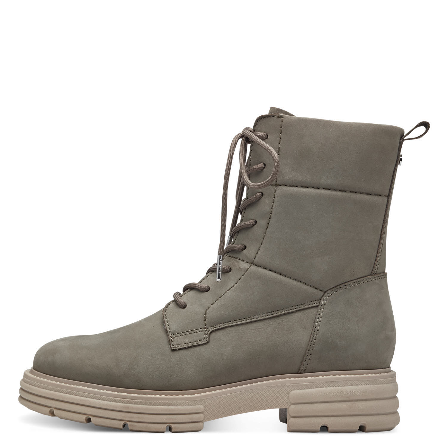 Tamaris Damen Stiefelette Schnürer Boots Modeschuh olivgrün