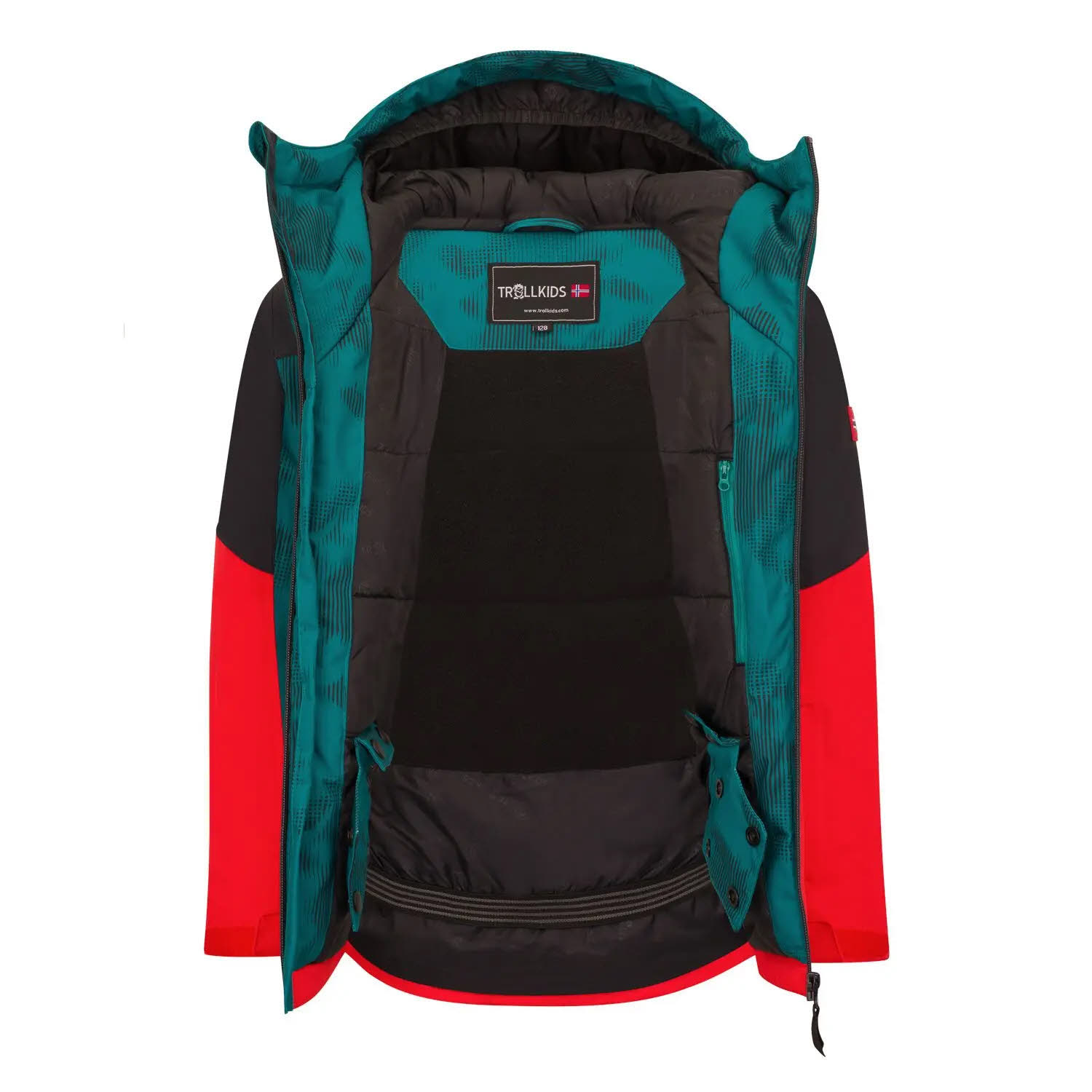 Trollkids Kids Lifjell Jacket XT Kinder Winterjacke Skijacke wasserdicht blau-rot