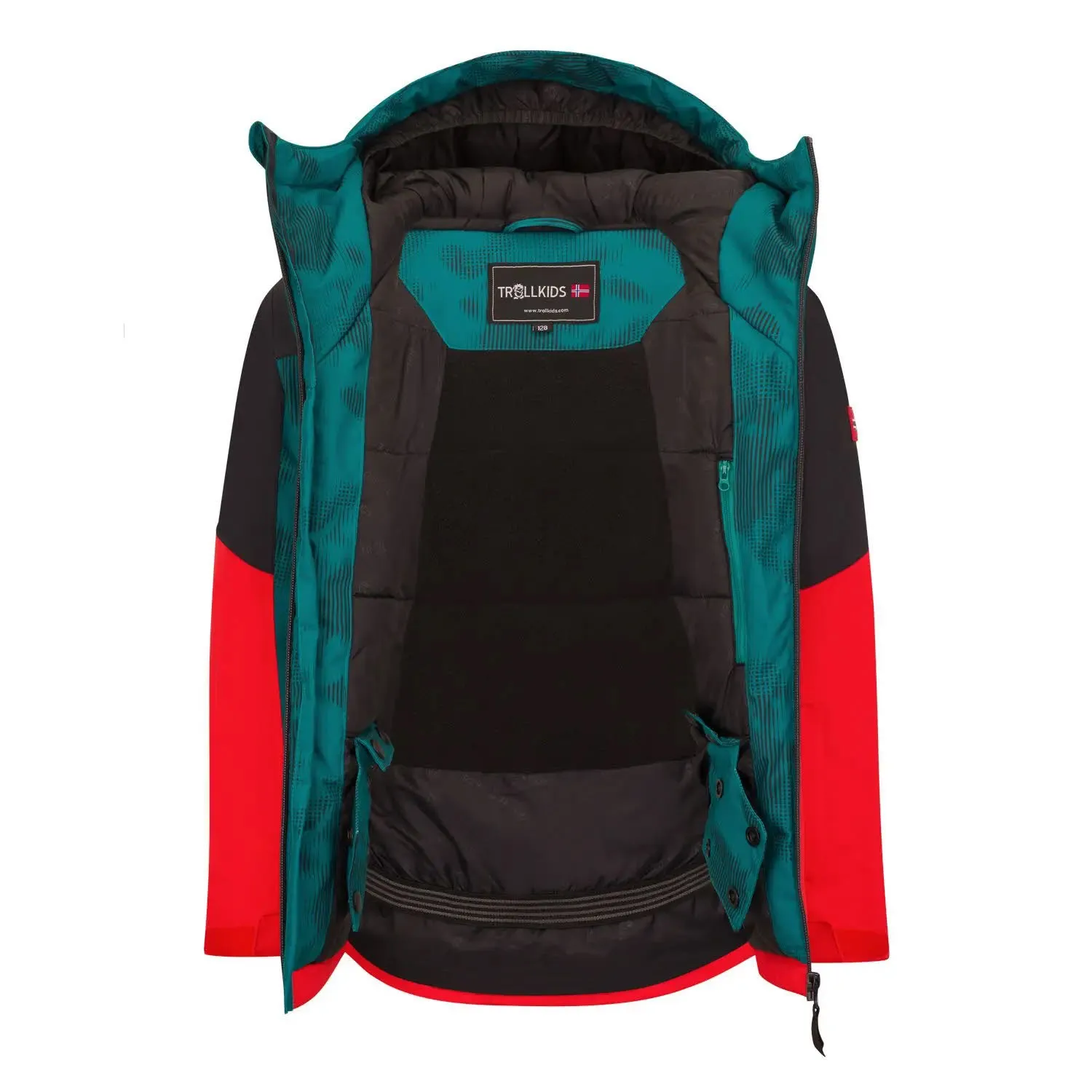 Trollkids Kids Lifjell Jacket XT Kinder Winterjacke Skijacke wasserdicht blau-rot