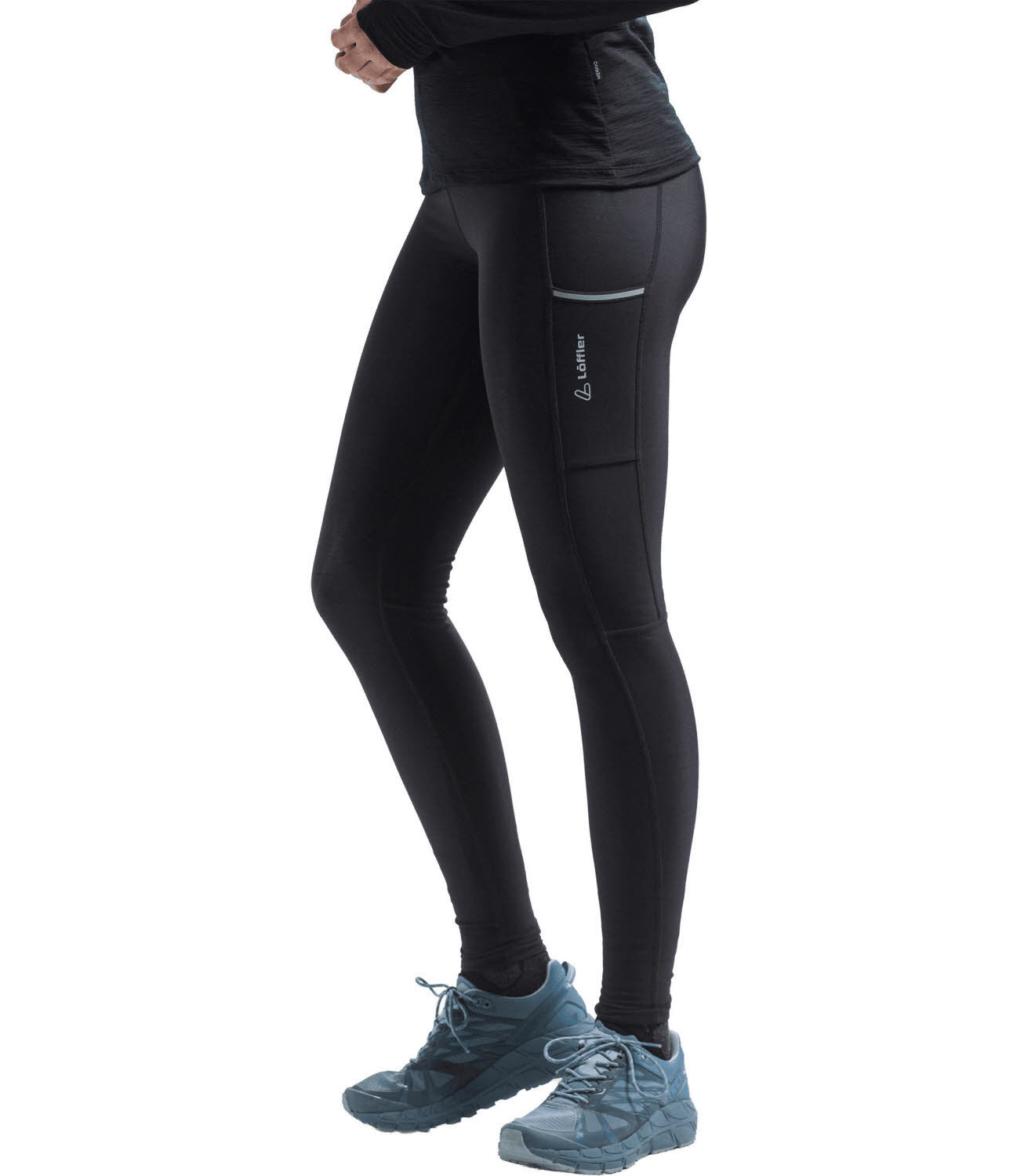 Löffler Tights Thermo Basic Damen Thermohose Isolationshose schwarz