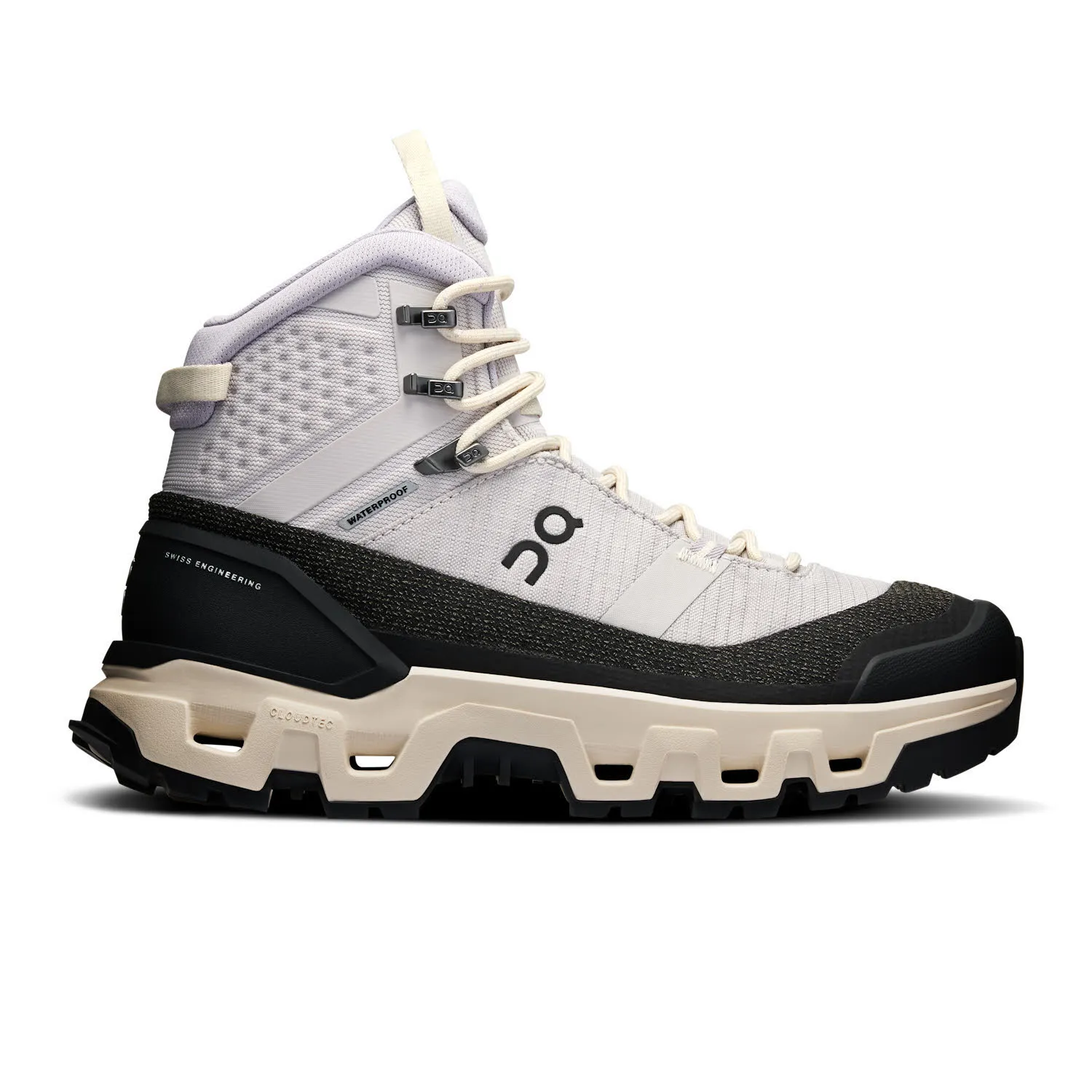 ON Cloudrock Trek WP Trekkingschuhe Wanderschuhe Damen silber weiß