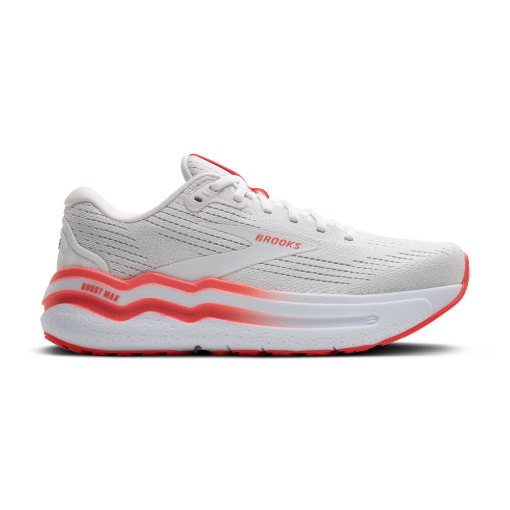 Brooks Ghost Max 2 Laufschuh Joggingschuh Damen weiß orange