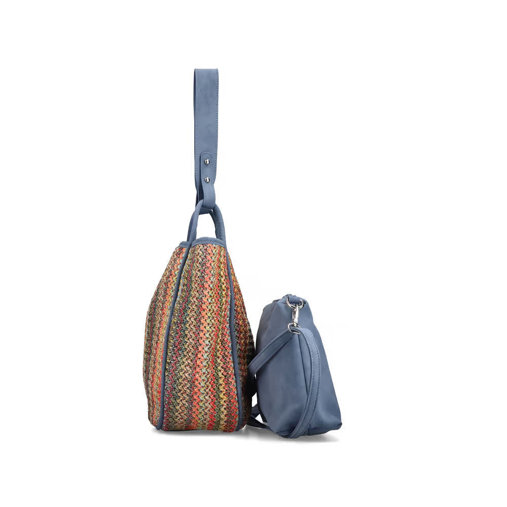 Rieker Damen Shopper Umhängetasche Strandtasche bunt