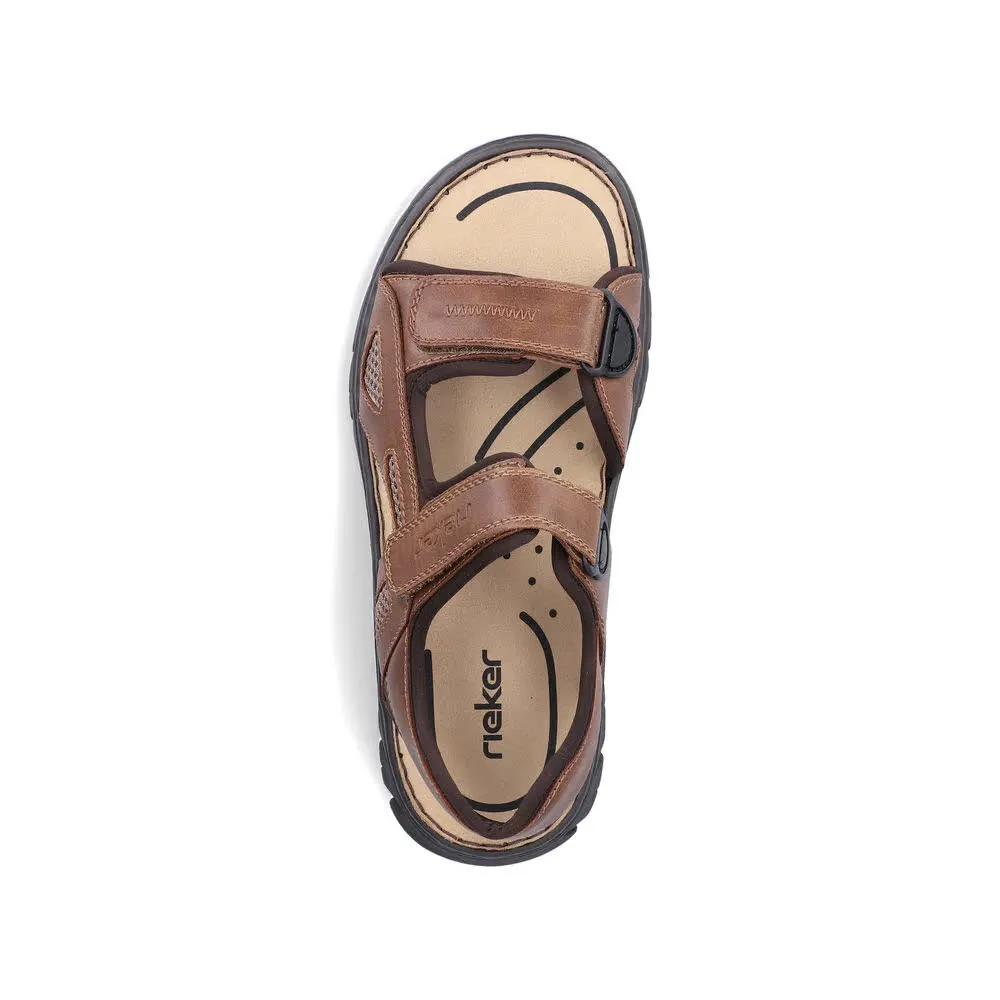 Rieker FSK Herren Sandalen Trekkingsandalen braun
