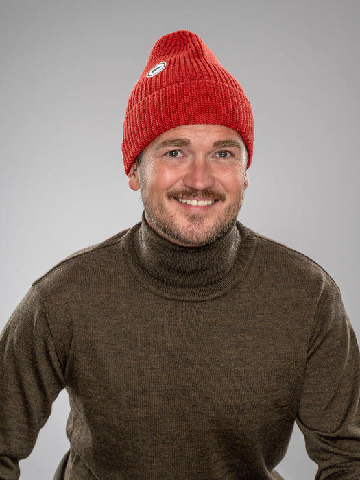 Eisbär Lania OS Damen Strickmütze Wintermütze rot