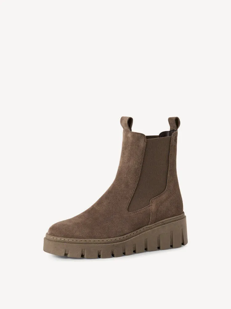 Tamaris Chelsea Boots Damen Modestiefel Stiefeletten taupe