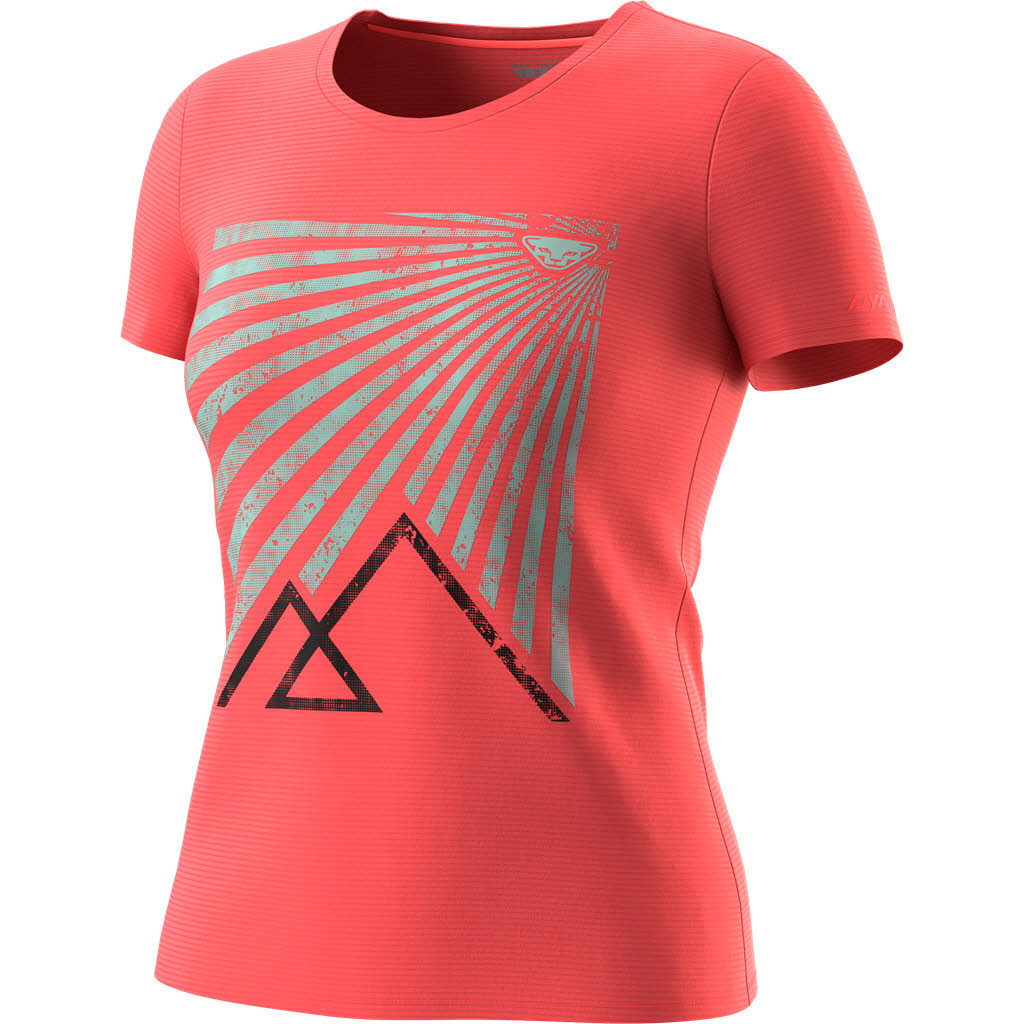 Dynafit Transalper Graphic Shirt Funktionsshirt Damen orangerot