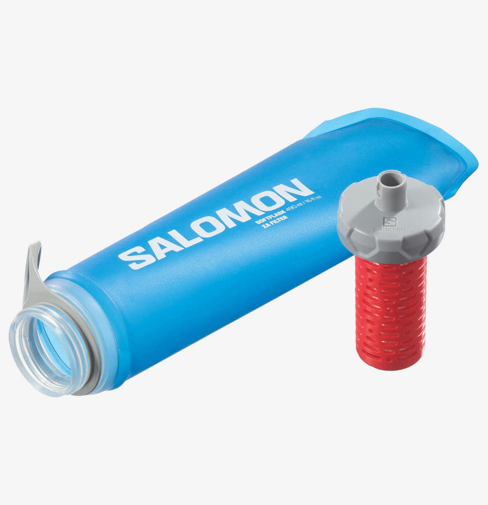 Salomon SOFT FLASK XA FILTER 490ml Trinkflasche blau