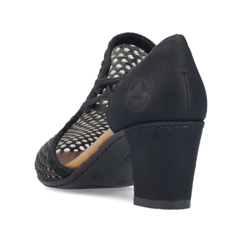 Rieker FSK Damen Pumps Slingpumps schwarz