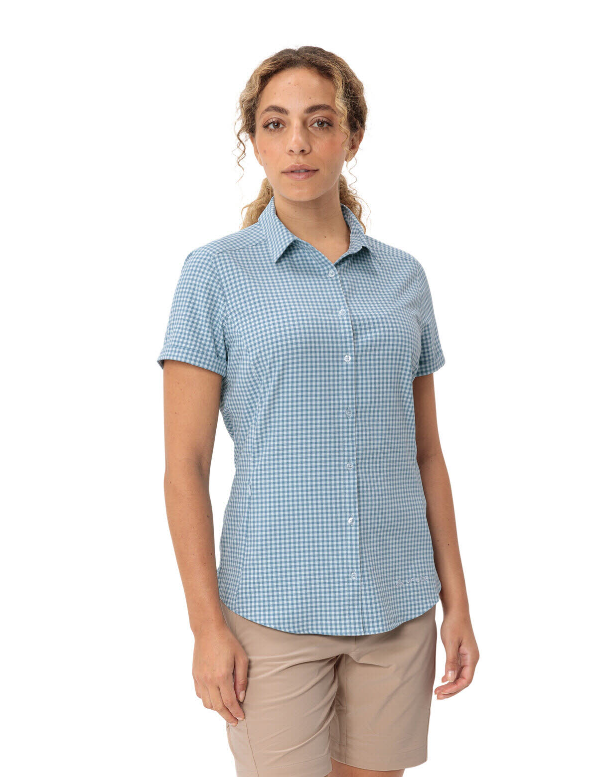 Vaude Seiland III Bluse Kurzarmbluse Damen blau