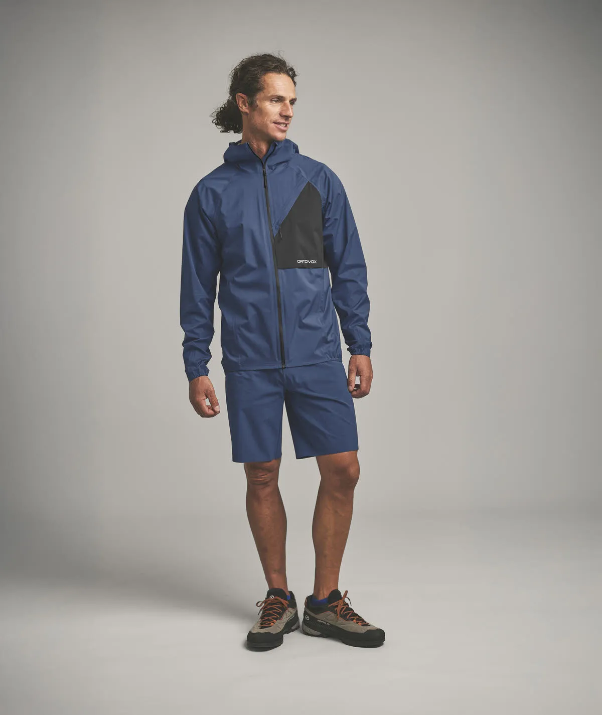 Ortovox TRACE 2.5L JACKET M Herren Hardshelljacke Wanderjacke blue nunatak