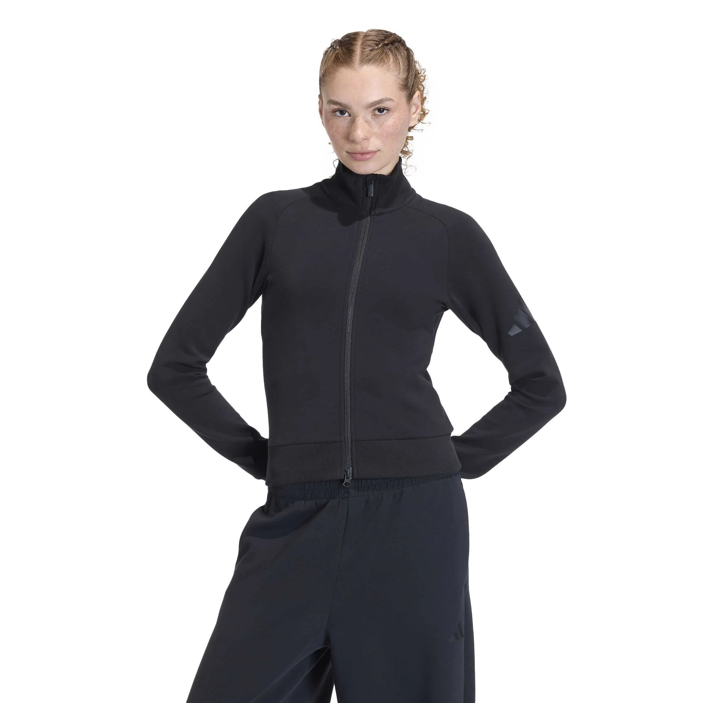 Adidas Soft Lux Trainingsjacke Damen schwarz