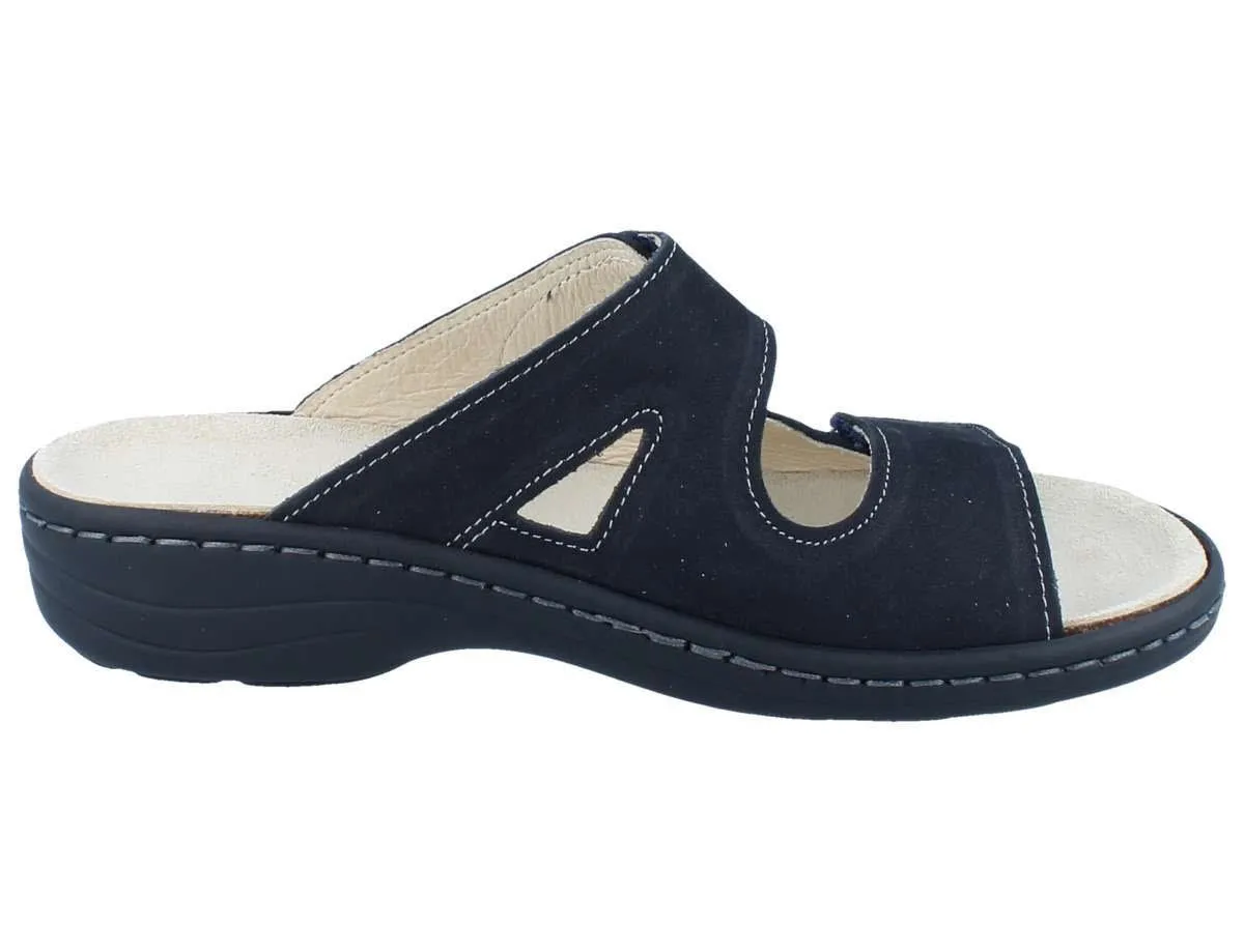 Beq-Pantl-Wörishf-30 Hausschuh Damen dunkelblau