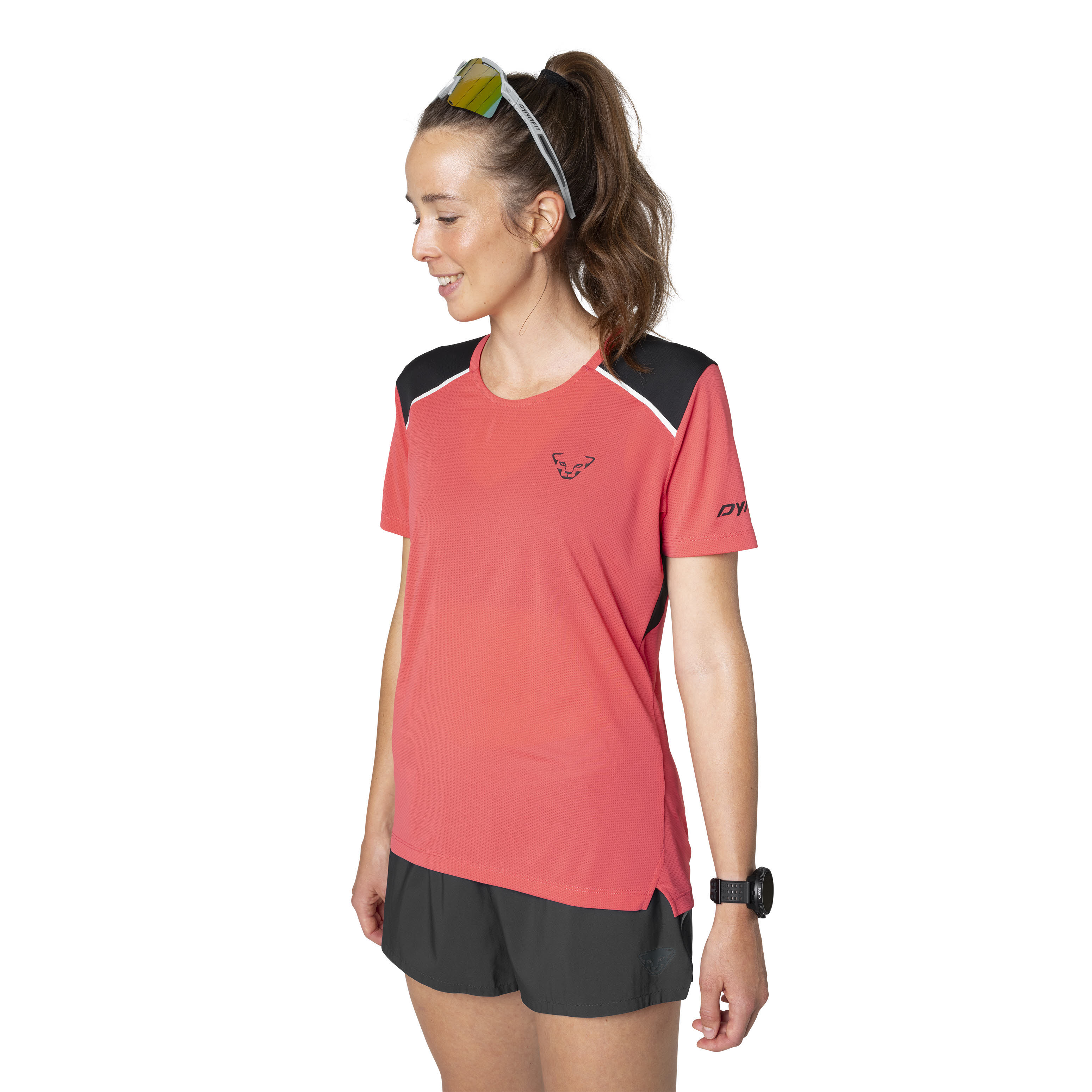 Dynafit Sky Shirt Lauftrikot Sport-T-Shirt Damen orangerot