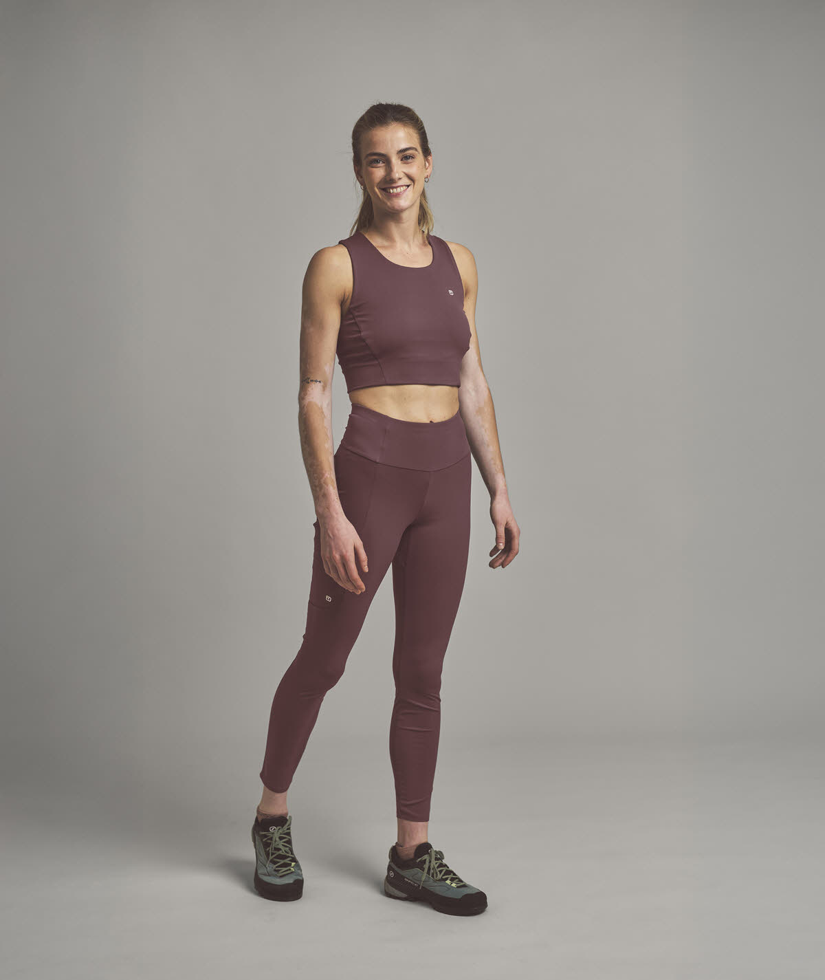Ortovox All Mountain Damen Sport-Leggings rot