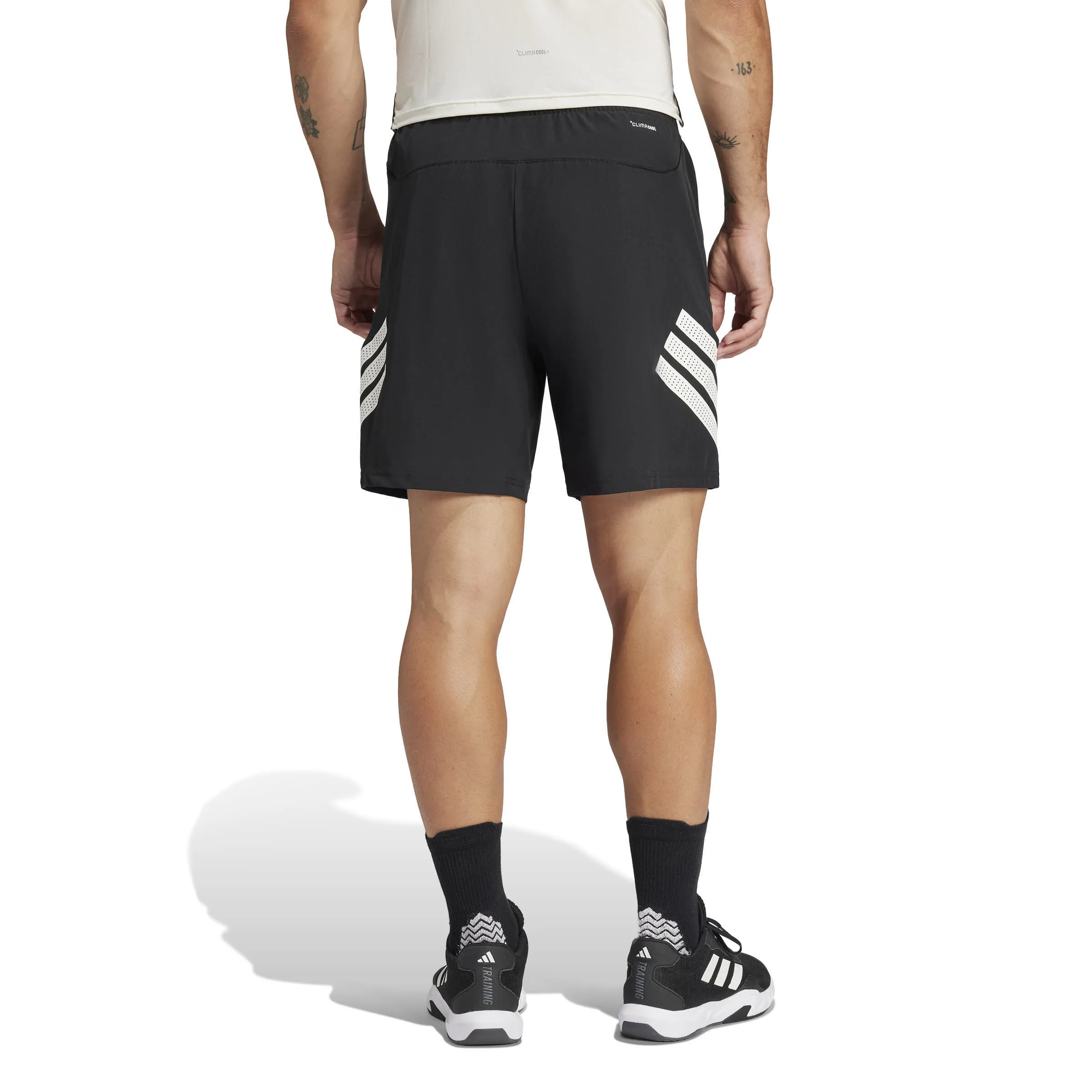 adidas Icon 3-Streifen Shorts Herren Sportshorts schwarz/weiß