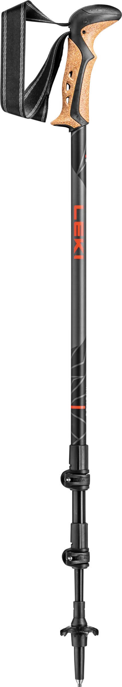 LEKI Khumbu Verstellbarer Wanderstock Tourenstock Outdoor grau Neu