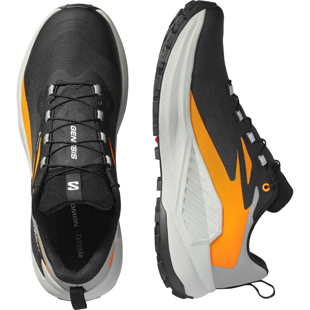Salomon GENESIS GTX Herren Trailrunningschuhe Laufschuhe schwarz/orange/grau
