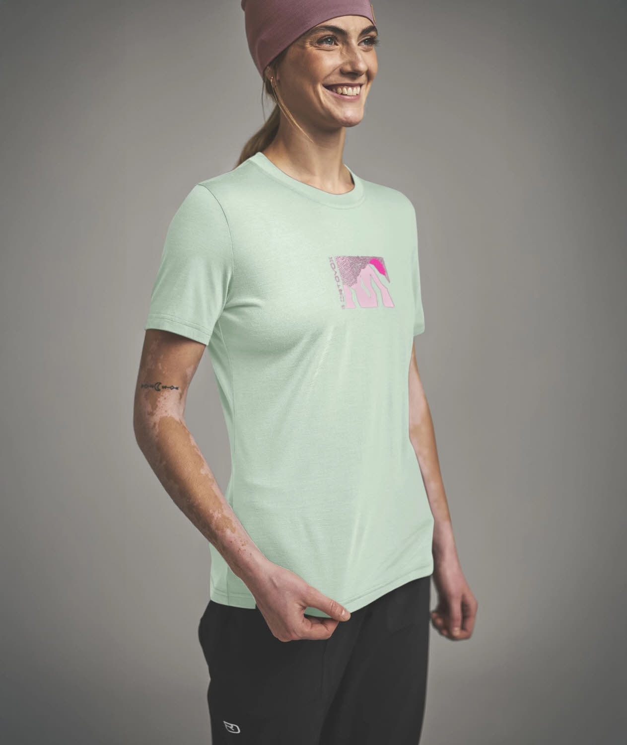 Ortovox 120 COOL TEC MTN SUN TS W Damen Wandershirt grün
