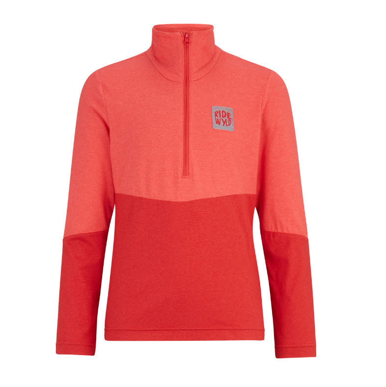 Ziener JARPS JUN Skirolli Fleecepullover Kinder Mädchen rot