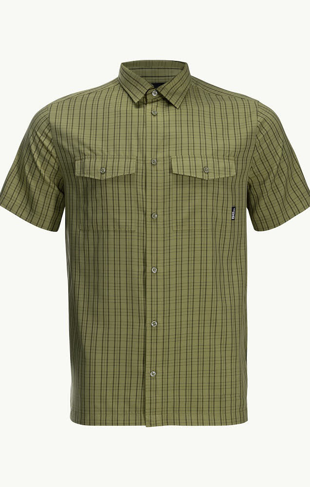 Jack Wolfskin THOMPSON SHIRT MEN Herren Hemd Wanderhemd grün NEU