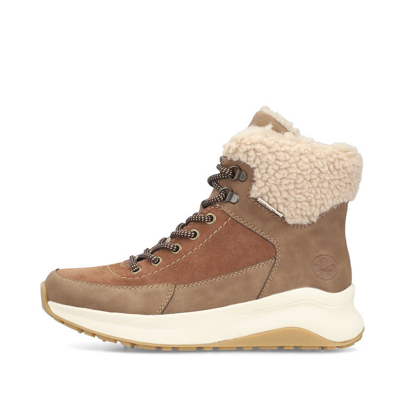Rieker Schnürstiefel Damen braun