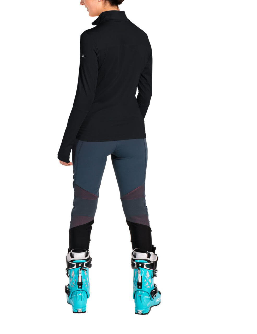 Vaude Livigno Halfzip II Fleecepullover Skirolli Funktionsshirt Damen schwarz