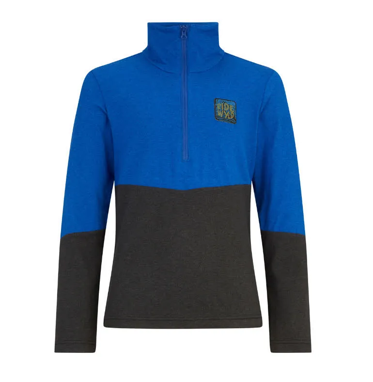 Ziener JARPS JUN Skirolli Fleecepullover Kinder Jungen blau